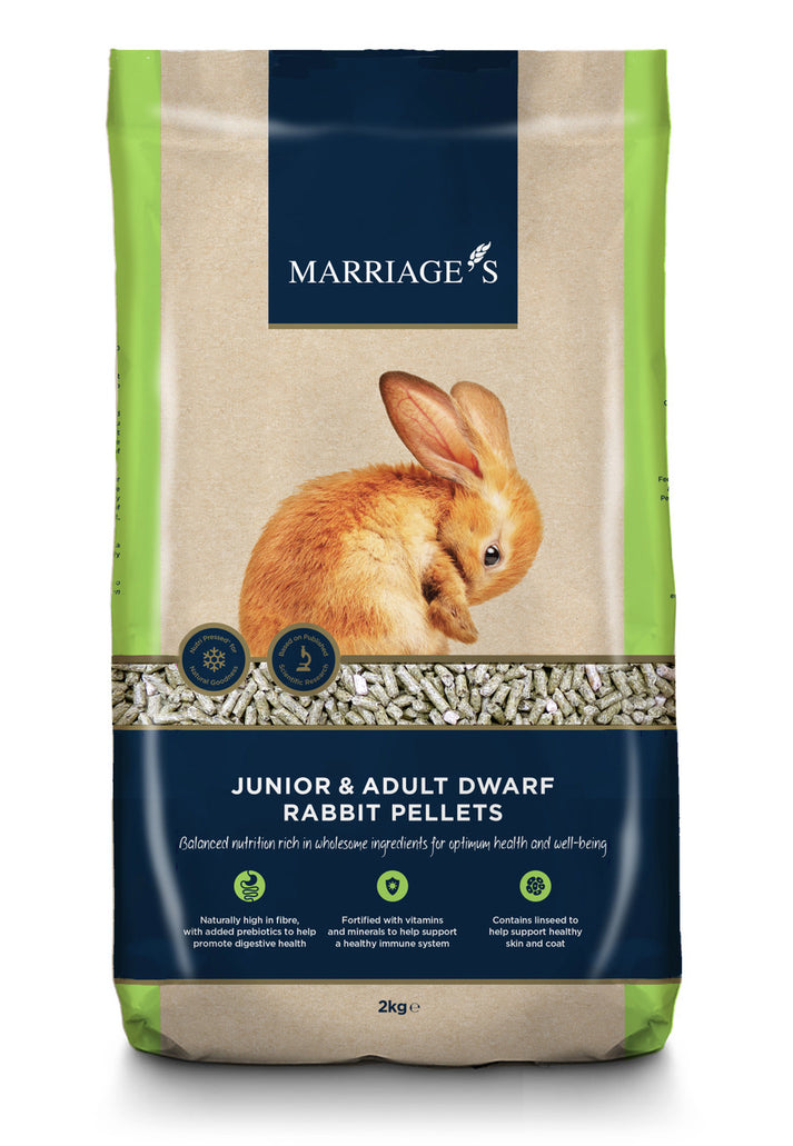 Marriage's Junior Adult Dwarf Rabbit Pellets – Wild About Bunnies