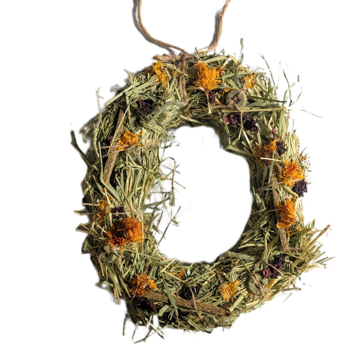 Christmas Hay and Hazel Wreath