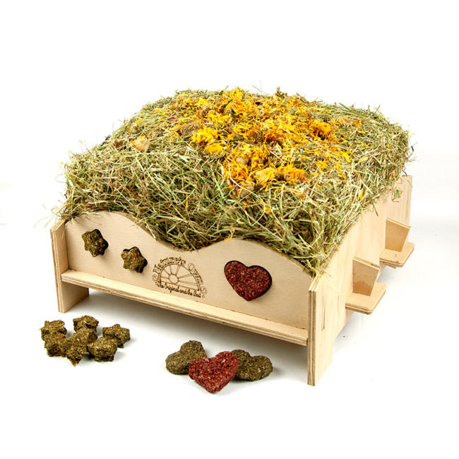 Hay Feeder incl. Free Hay & Treat Bundle