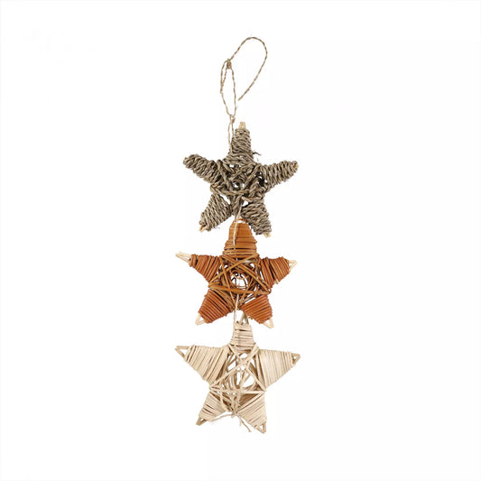 Natural Woven Star Trio Toy
