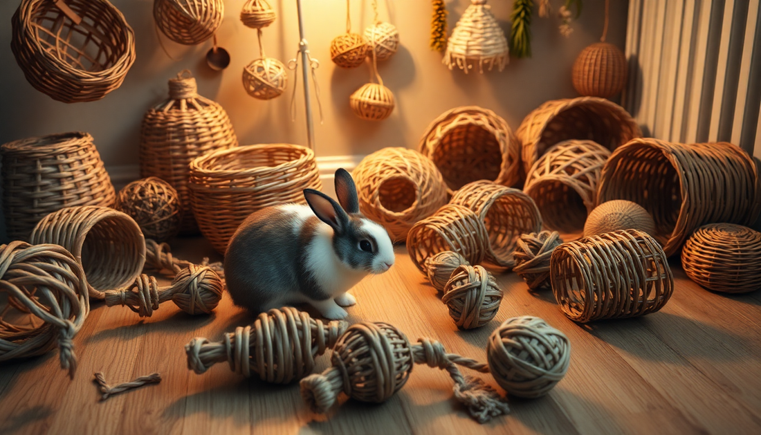 Wicker Wonders: Enriching Your Rabbit's Life with Natural Toys