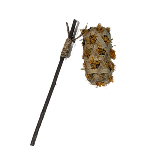 Forage Filled Palm Lantern with stick