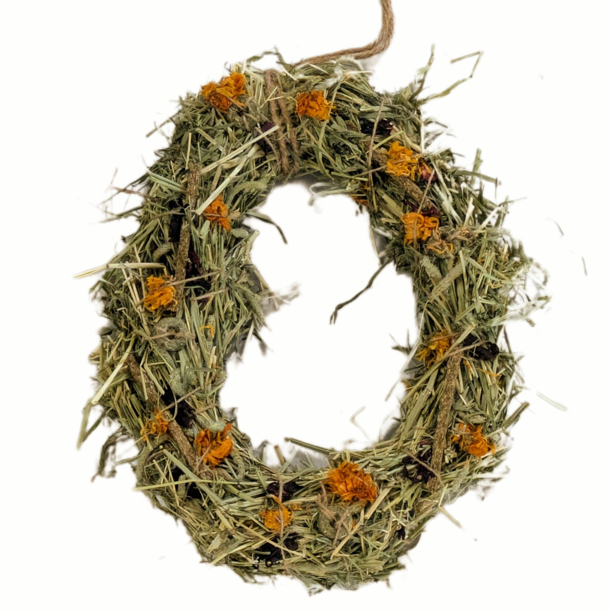 Christmas Hay and Hazel Wreath