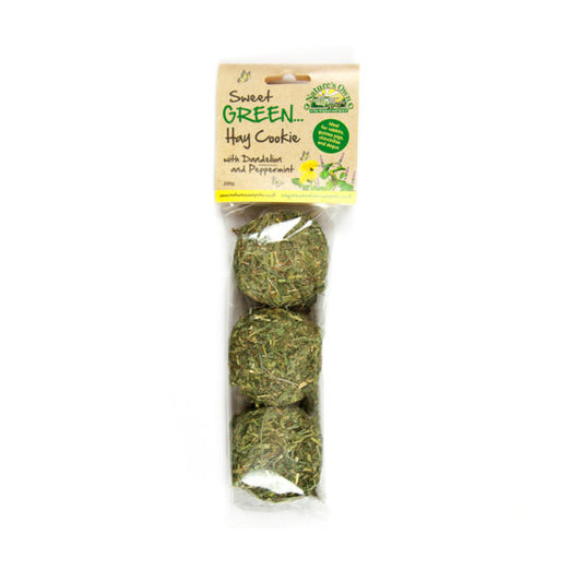 Sweet Green Hay Cookies with Dandelion & Peppermint