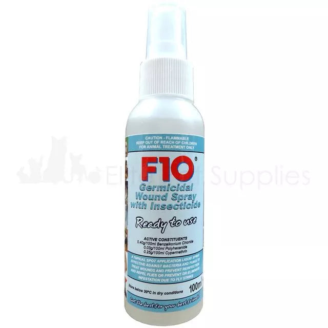 F10 Germicidal Wound Spray With Insecticide 100ml