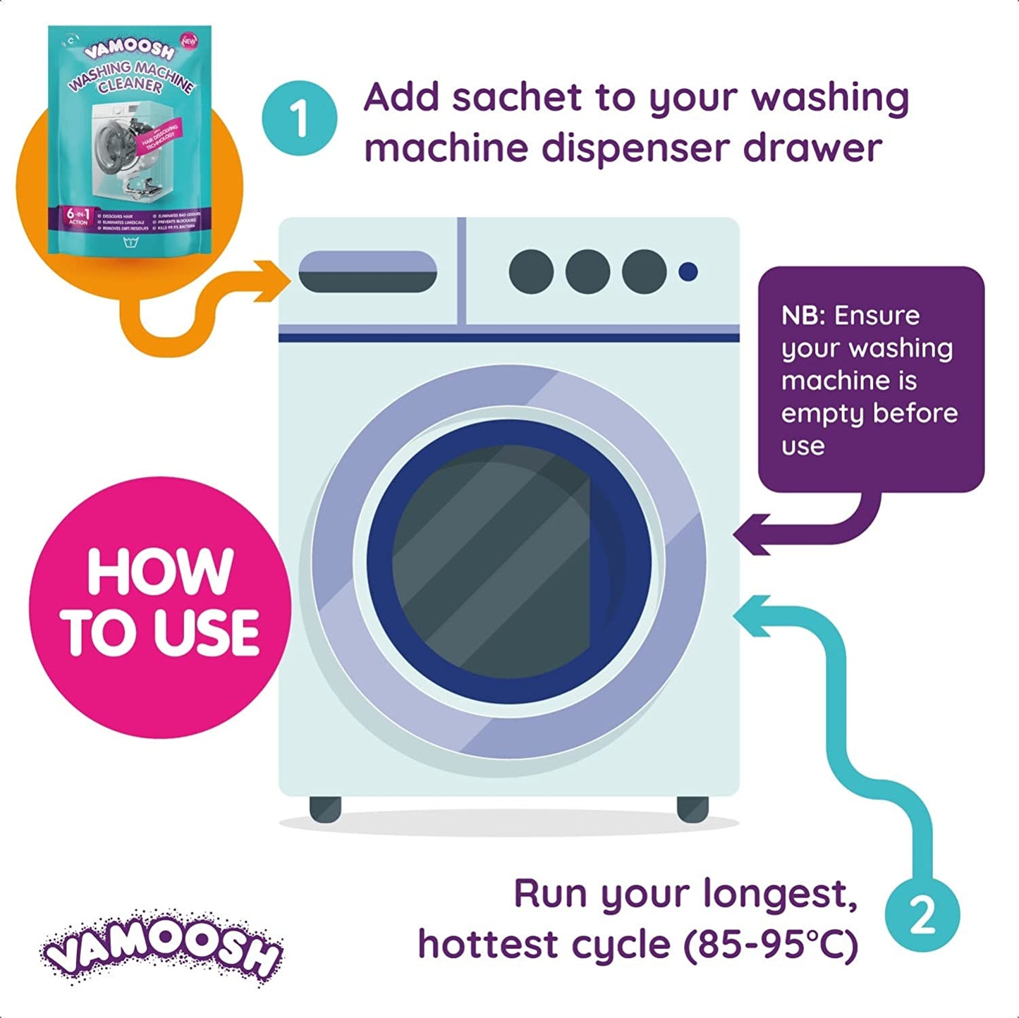 Vamoosh Washing Machine Cleaner